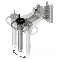 Wózek manipulacyjny 150 kg z trzpieniem rozprężnym ø 76 do rolek o szerokości 150 – 650 mm
