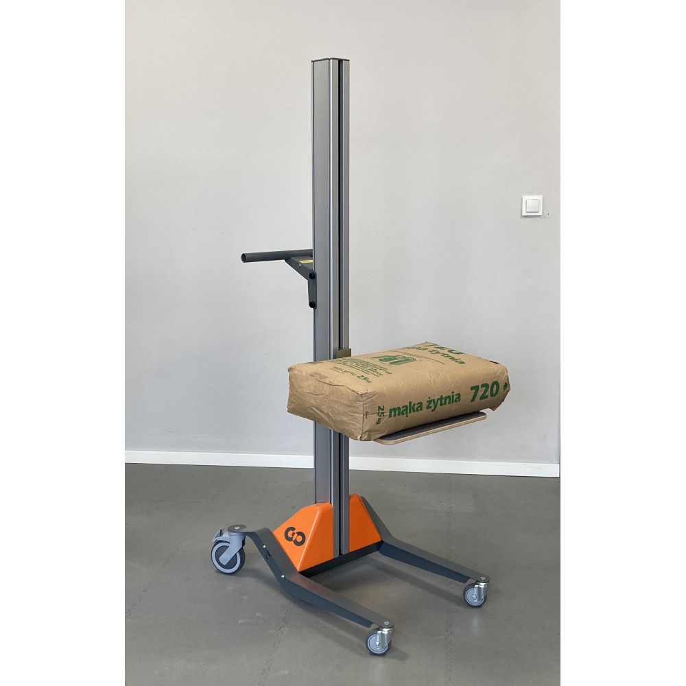 Wózek manipulacyjny GO 70 kg z platformą drewnianą 428 × 434 mm