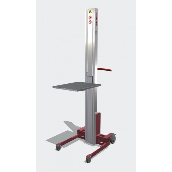 Wózek manipulacyjny 70 kg z platformą SS 508 × 400 mm, wysokość M