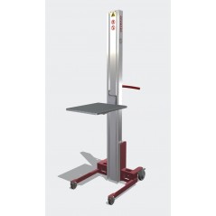 Wózek manipulacyjny 70 kg z platformą SS 508 × 400 mm, wysokość M