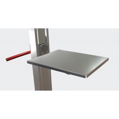 Wózek manipulacyjny 70 kg z platformą SS 508 × 400 mm, wysokość M