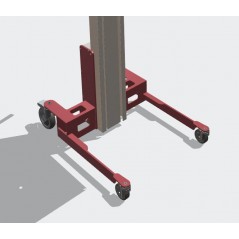 Wózek manipulacyjny 70 kg z platformą SS 508 × 400 mm, wysokość M