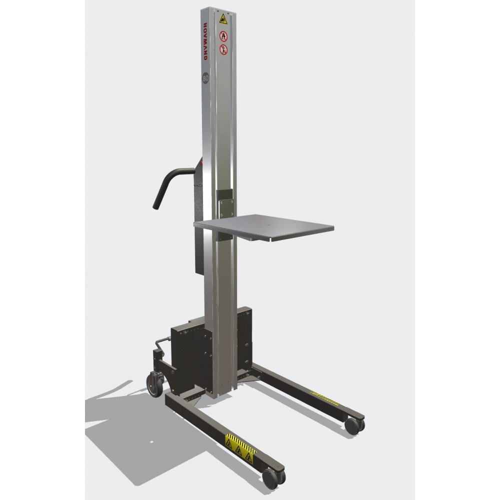 Wózek manipulacyjny 80 kg z platformą 508 × 400 mm SS, wysokość M