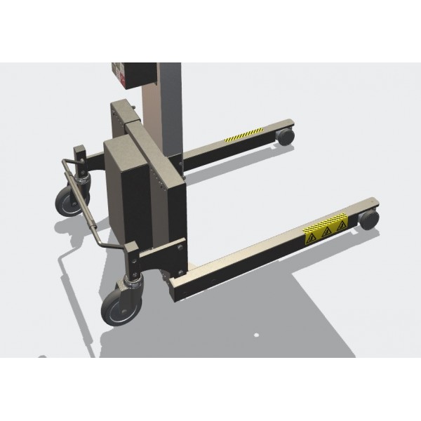 Wózek manipulacyjny 80 kg z platformą 508 × 400 mm SS, wysokość M