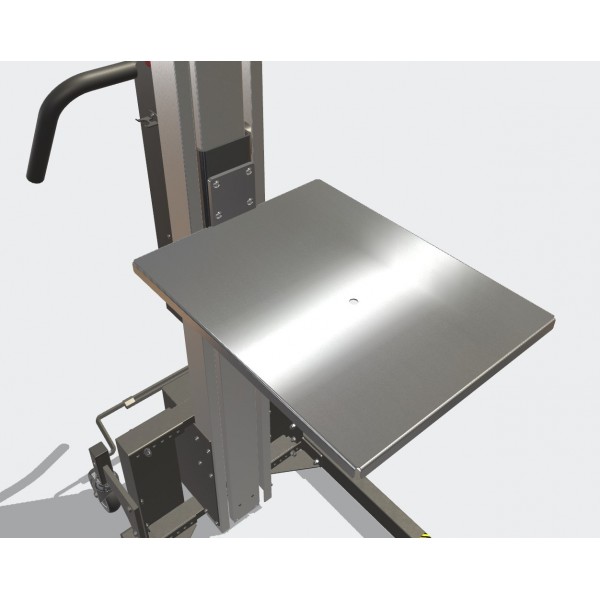 Wózek manipulacyjny 80 kg z platformą 508 × 400 mm SS, wysokość M