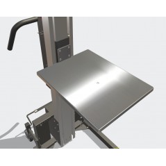 Wózek manipulacyjny 80 kg z platformą 508 × 400 mm SS, wysokość M