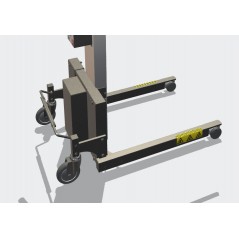 Wózek manipulacyjny 80 kg z widłami, wysokość M