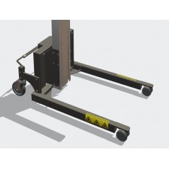 Wózek manipulacyjny 80 kg z trzpieniem 500 mm, wysokość M