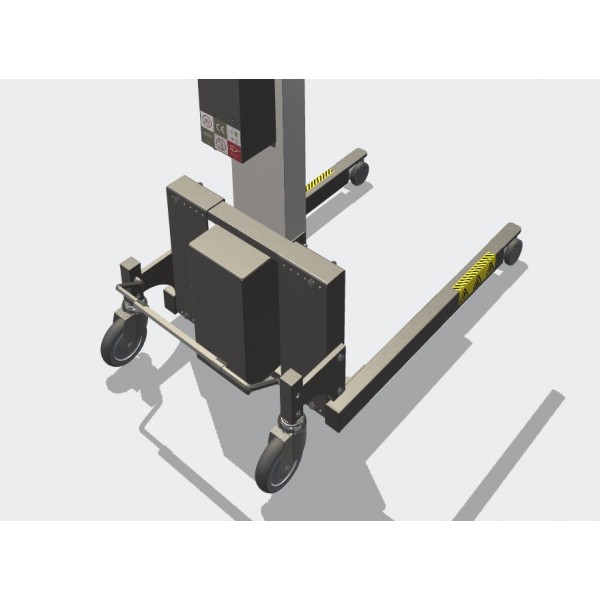 Wózek manipulacyjny 80 kg z podwójnym trzpieniem, wysokość M