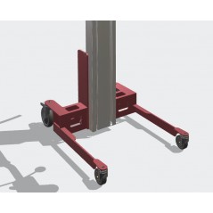 Wózek manipulacyjny 30 kg z trzpieniem rozprężnym, wysokość M