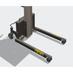 Wózek manipulacyjny 130 kg z platformą SS, wysokość M