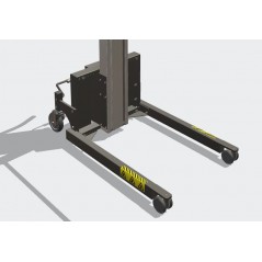 Wózek manipulacyjny 130 kg z widłami, wysokość M