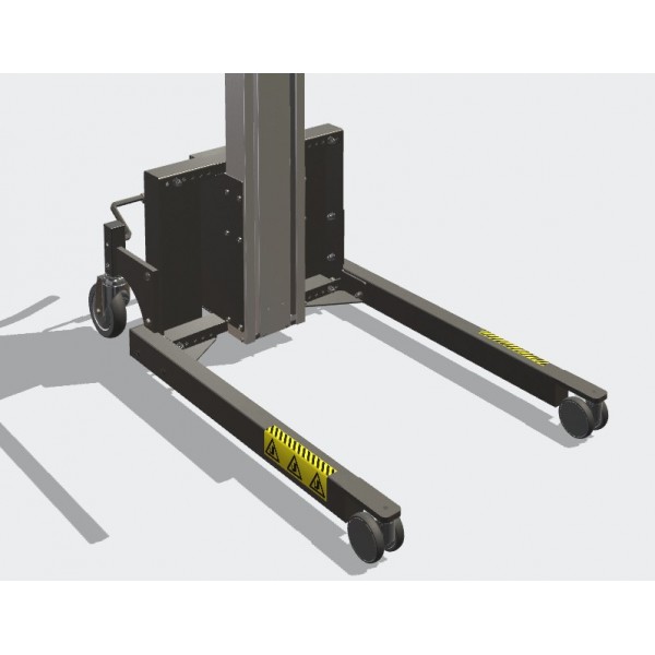 Wózek manipulacyjny 130 kg z podwójnym trzpieniem, wysokość M