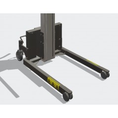 Wózek manipulacyjny 130 kg z podwójnym trzpieniem, wysokość M