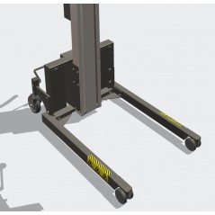 Wózek manipulacyjny 80 kg z trzpieniem rozprężnym, wysokość M