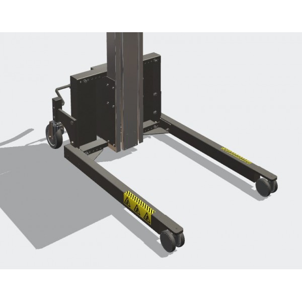 Wózek manipulacyjny 200 kg z platformą SS 500 × 400 mm, wysokość M