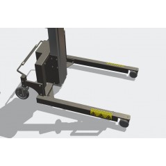 Wózek manipulacyjny 100 kg z trzpieniem rozprężnym, wysokość M