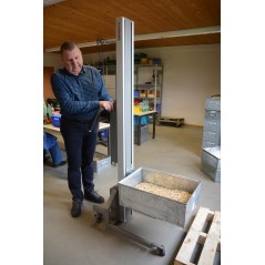 Wózek manipulacyjny 80 kg z platformą 508 × 400 mm SS, wysokość M