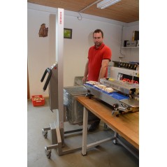 Wózek manipulacyjny 80 kg z platformą 508 × 400 mm SS, wysokość M